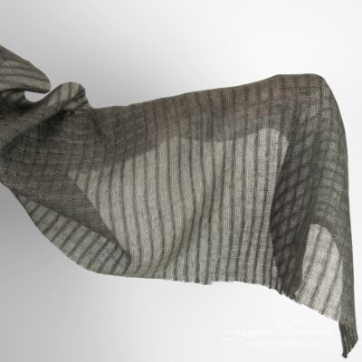 Grey linen fabric