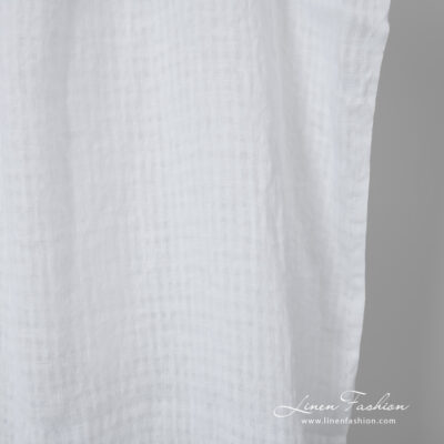 white linen transparent checks, light weight.