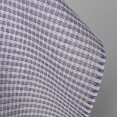 Linen fabric white and violet transparent checks 7 Linen fabric white and violet transparent checks, 150cm