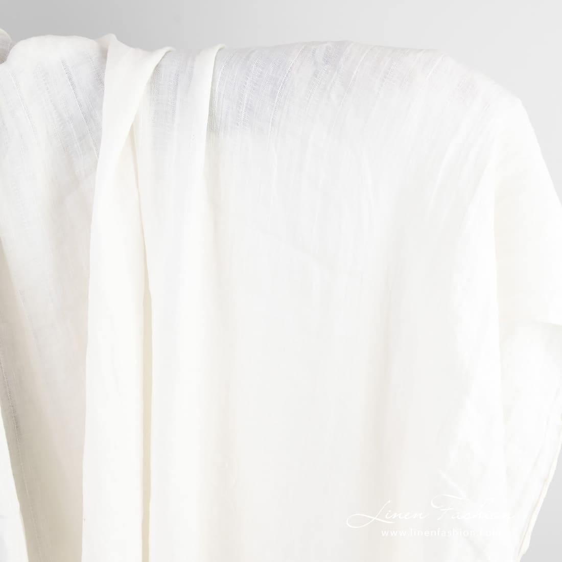 Off-white linen fabric