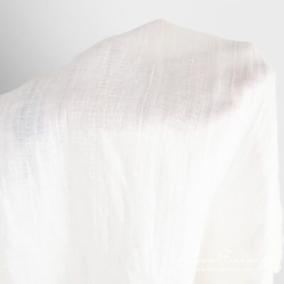 Off-white linen fabric with delicate stripes washed 8 Off-white linen fabric, specially washed