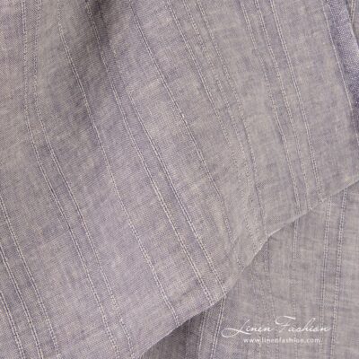 Linen fabric in brown and violet melange washed 10 Linen fabric in melange colors, specially washed