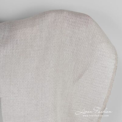 Light grey linen fabric in diamond pattern 5 Light grey linen fabric