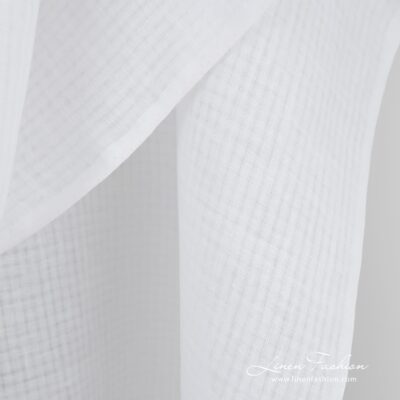 White linen fabric