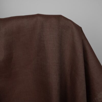 Linen fabric brown dobby twill striped pattern 6 Linen fabric brown dobby twill striped pattern, 100% linen