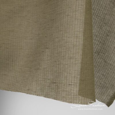Transparent green linen cotton fabric 7 Green linen cotton fabric, gauze