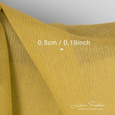 Transparent yellow linen cotton fabric 8 Yellow linen cotton fabric, gauze
