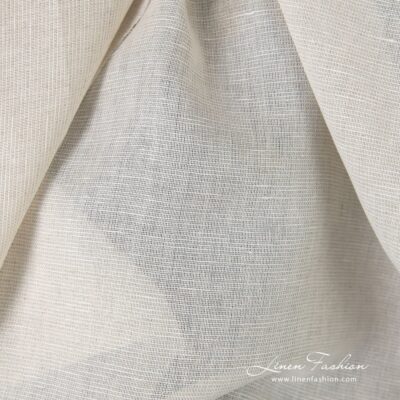 Transparent greyish white linen cotton fabric 7 Transparent greyish white cotton linen fabric in melange