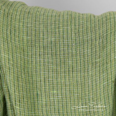 Lime green linen fabric washed 6 Lime green linen fabric in tiny checks