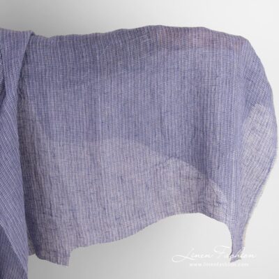 Transparent violet linen fabric washed multicolour 5 Transparent violet linen fabric