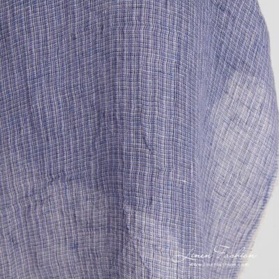 Transparent violet linen fabric washed multicolour 8 Violet linen fabric in gauze, washed