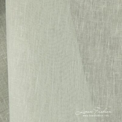 100% linen fabric, pale green.