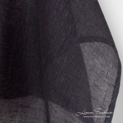Dark grape coloured linen fabric.