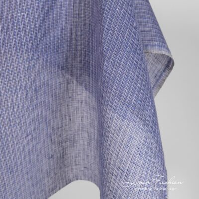 Haze linen fabric in transparent checks 8 Haze linen fabric ends