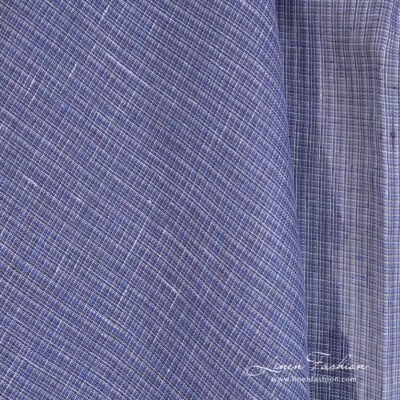 Haze linen fabric in transparent checks 7 Haze linen fabric gauze pattern