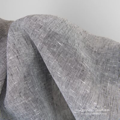 Transparent linen fabric, plain weave pattern