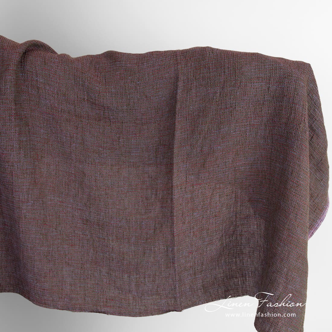 Multicolored linen fabric