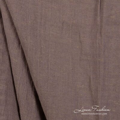 Grey violet linen cotton fabric washed 6 Grey violet linen cotton fabric, specially washed to increase softness