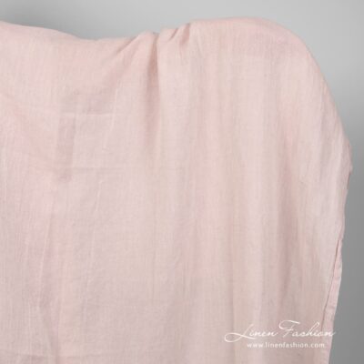 Linen cotton fabric in light lilac