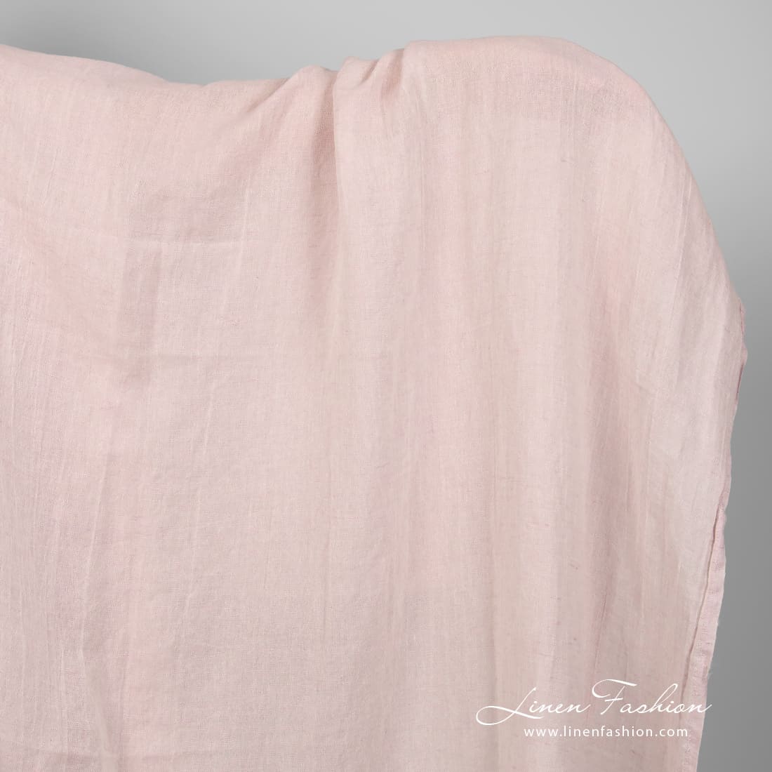 Linen cotton fabric in light lilac