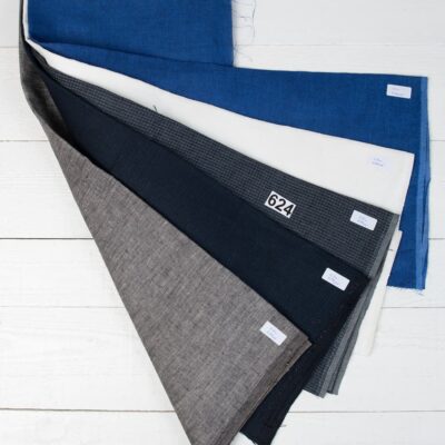 set of linen fabric cuts 624