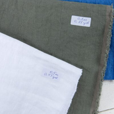 Linen Fabric Cuts, Set No. 729 8 Linen Fabric Cuts, Set No. 729
