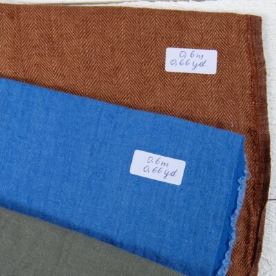 Linen Fabric Cuts, Set No. 729 9 Linen Fabric Cuts, Set No. 729