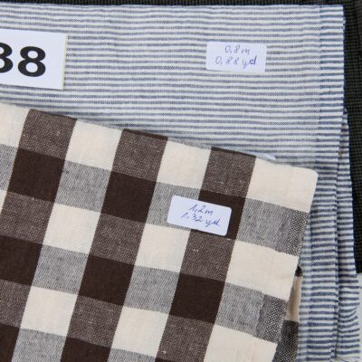 Linen-Cotton Fabric Cuts, Set No. 738 9 Linen Fabric Cuts, Set No.738