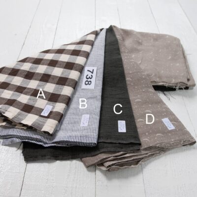 Linen-Cotton Fabric Cuts, Set No. 738 10 Linen Fabric Cuts, Set No.738