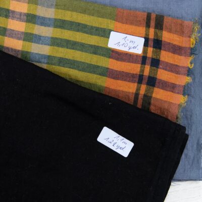 Linen Fabric Cuts, Set No. 748 8 Linen Fabric Cuts, Set No. 748