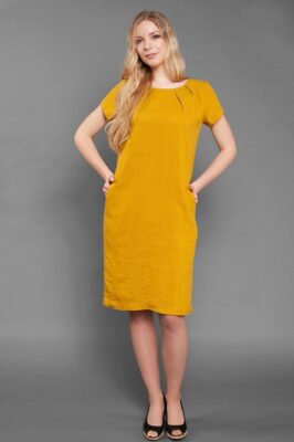 ALMA Dress yellow 5 ALMA Dress yellow