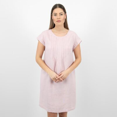 MIREN Dress rose 8 linen rose dress washed