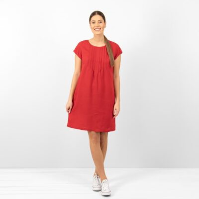 MIREN Dress red 7 red linen dress Miren