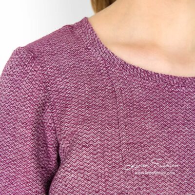 MARTA Dress purple 9 Purple dyed linen cotton dress.