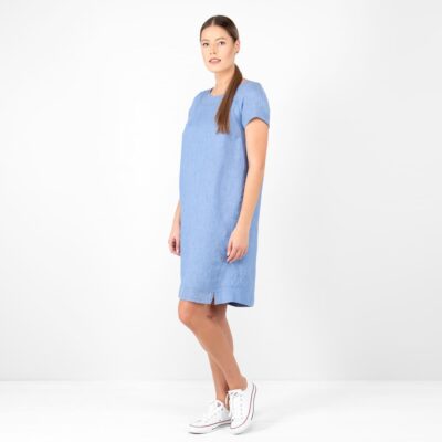 PROVENCE Dress blue 7 blue linen dress