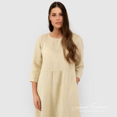 DELFINA Dress pale yellow 7 Pale yellow dress, DELFINA.