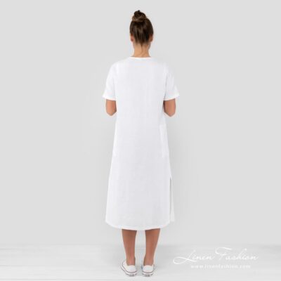 TOKYO Dress white 10 100% linen white dress.
