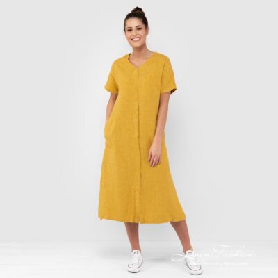 TOKYO Dress yellow 7 TOKYO yellow dress.