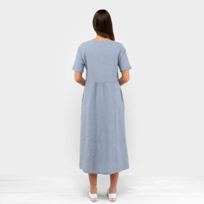 MELENA Dress light blue 8 Light blue dress, MELENA.