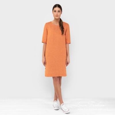 MALVINA Dress orange 7 Orange dress, MALVINA.