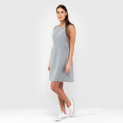 JAMAIKA Dress grey 6 Grey linen dress