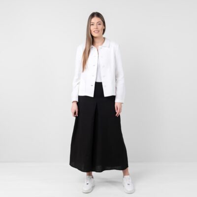 Linen cotton white jacket, 100% linen
