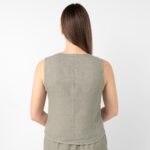 NELY Vest grey-green