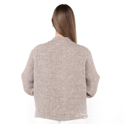 MANGA Bomber jacket brown 12 brown bomber jacket from backside.