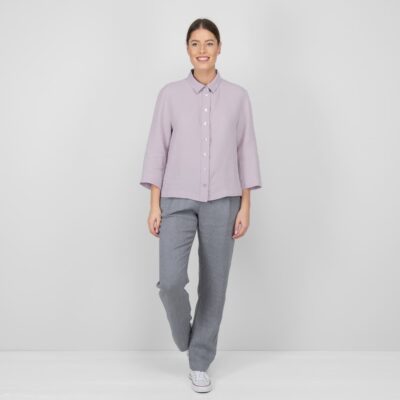 LOLA Shirt lilac 7 lilac linen blouse