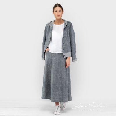 AZORA Jacket 9 Linen navy jacket full size