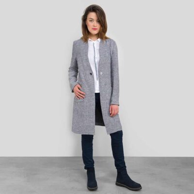 PRAHA Jacket black white