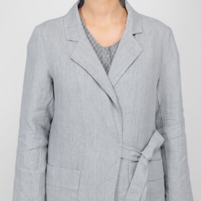 ASHLEY Jacket grey 11 grey linen jacket washed