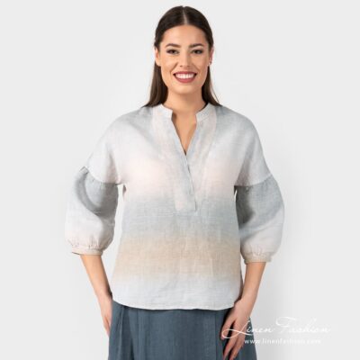 PALMA Blouse striped 6 PALMA striped linen blouse