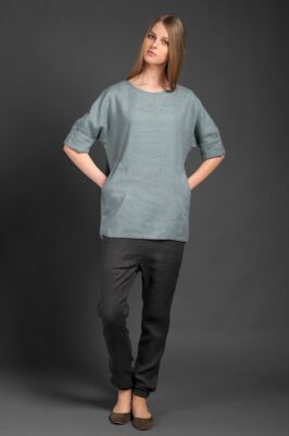 BERTA Blouse bluish